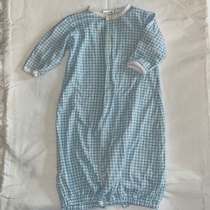 Lyda Baby blue gingham converter gown